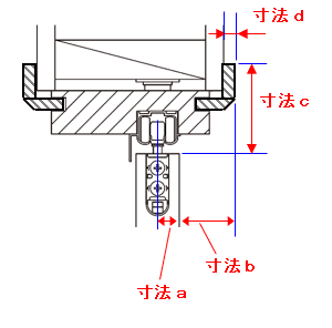 上吊り引き戸 - 調整枠（ケーシングのある枠）の引戸